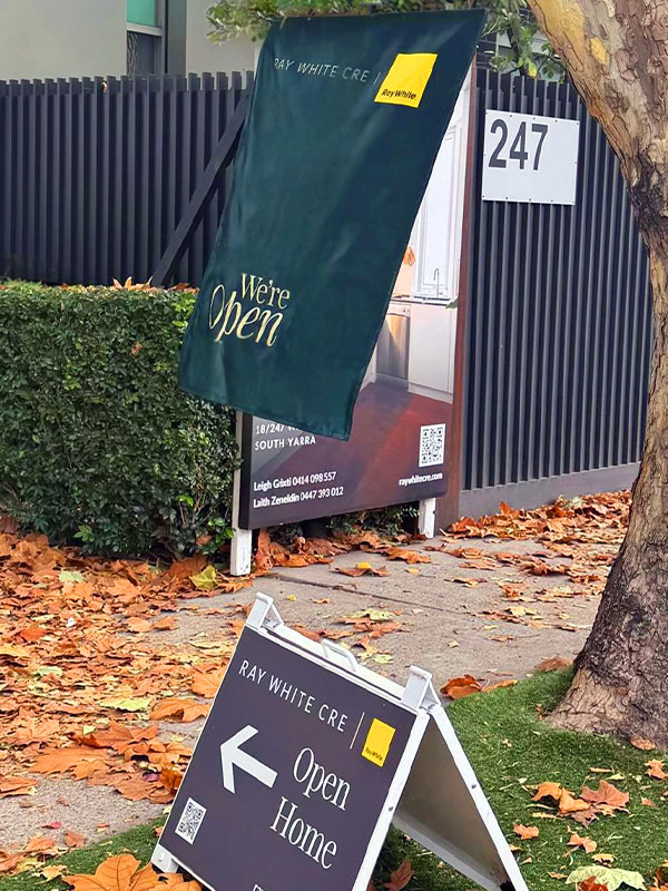 Ray White signage by OMSCO Ray White signage by OMSCO
