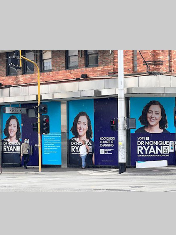 Monique Ryan office window stickers Monique Ryan office window stickers