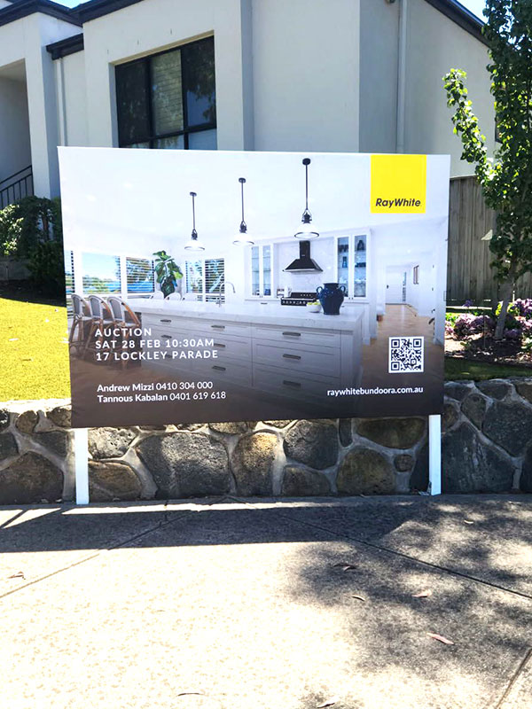 RayWhite horizontal signboard RayWhite horizontal signboard