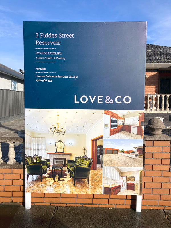 Love & Co signboard by OMSCO Love & Co signboard by OMSCO