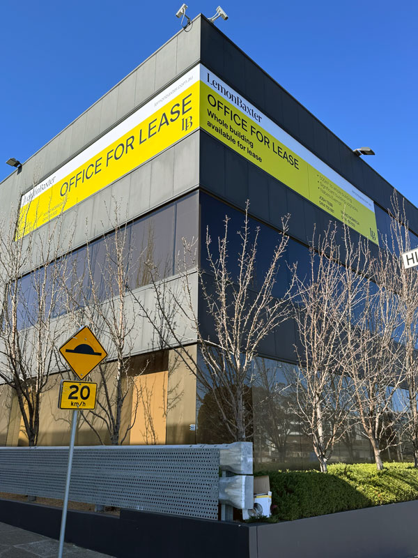 LemonBaxter Office for Lease sign by OMSCO LemonBaxter Office for Lease sign by OMSCO
